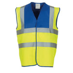 Yoko YK102 Hi-Viz Waistcoat Vest 2 Tone
