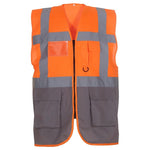 Yoko YK103 Hi-Viz Executive Waistcoat Vest 2 Tone