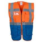 Yoko YK103 Hi-Viz Executive Waistcoat Vest 2 Tone