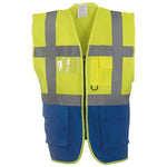 Yoko YK103 Hi-Viz Executive Waistcoat Vest 2 Tone