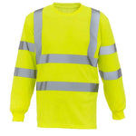 Yoko YK012 Hi-Viz Long Sleeve T-Shirt Class 3 - High Visibility