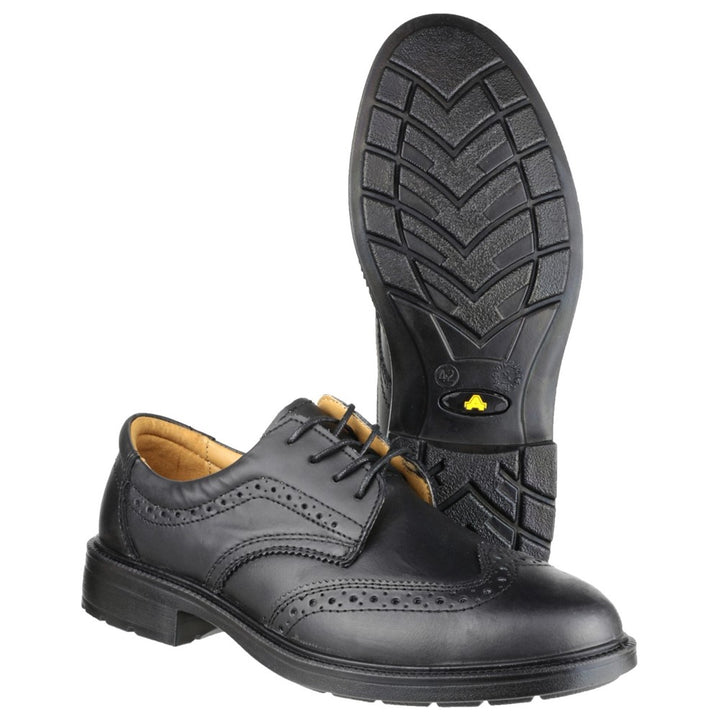 FS44 Amblers Black Safety Brogue Shoe S1