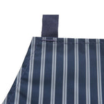 PU Nylon Stripe Butchers Apron - Blue