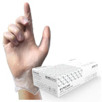 clear vinyl exam disposable gloves small