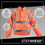 Step Ahead Premium Hi-Viz Bomber Jacket Class 3