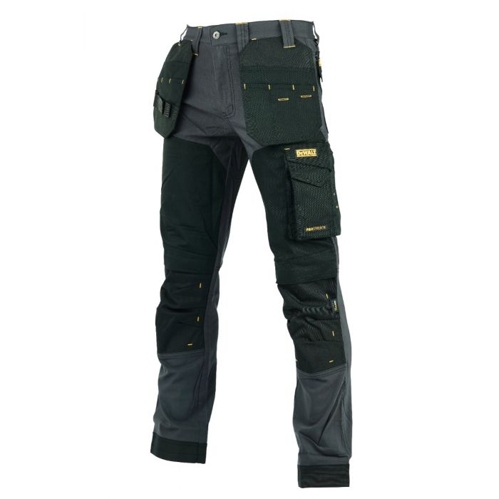 Memphis DeWalt Stretch Trouser - Grey/Black Holster Pocket Slim Fit