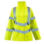 Ladies Sophia Hi-Viz Lightweight yellow Jacket Class 3 - High Visibility