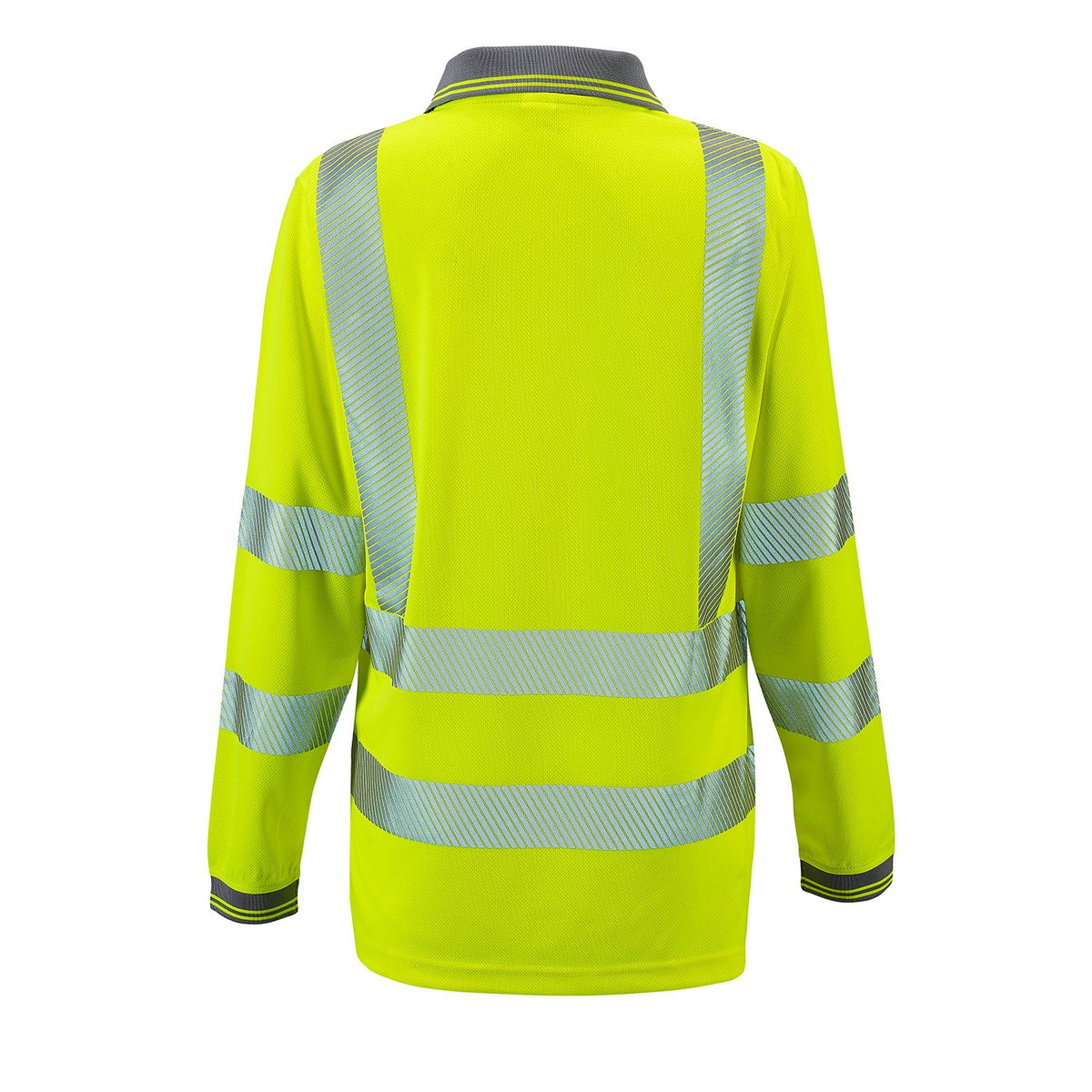 Step Ahead Ladies Hi-Viz Long Sleeve Polo Shirt Class 2/3