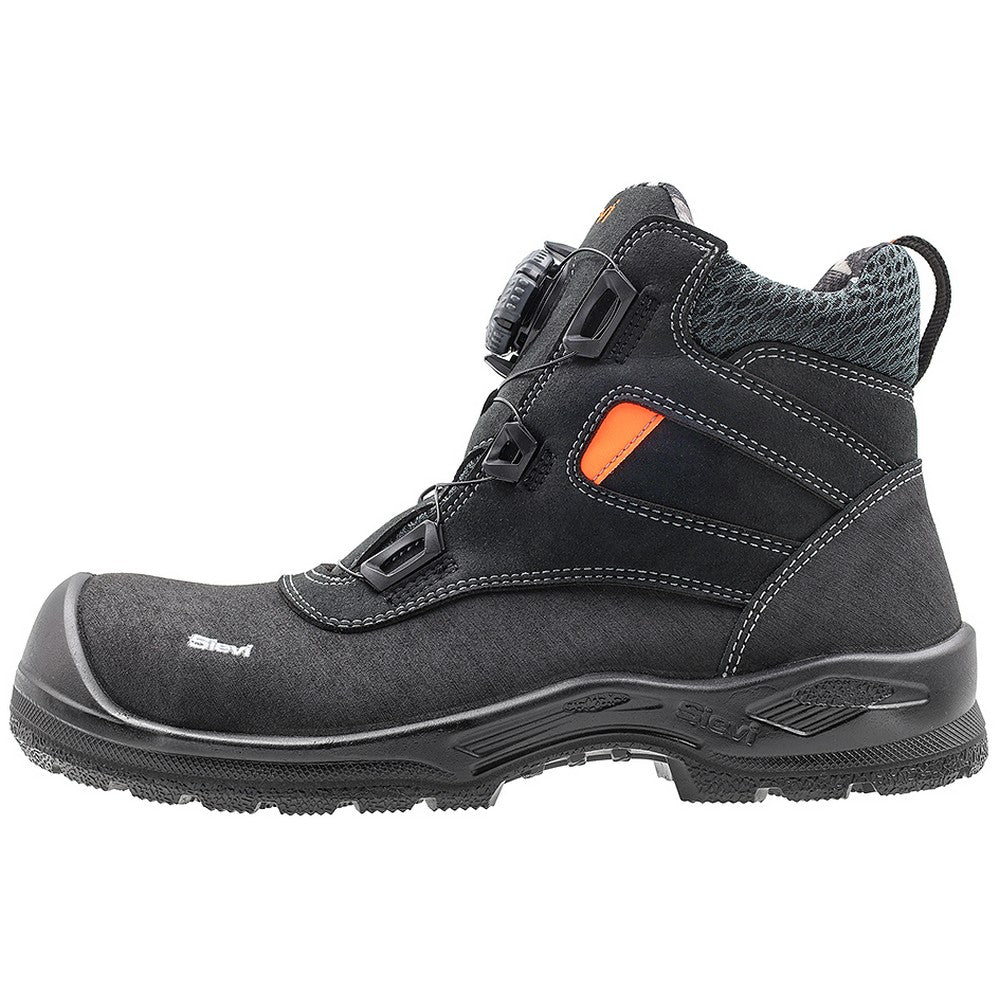 The Sievi Roller High XL+ Wide Fit ESD Safety Boot features a patented easy-to-use and durable BOAÂ® Fit System