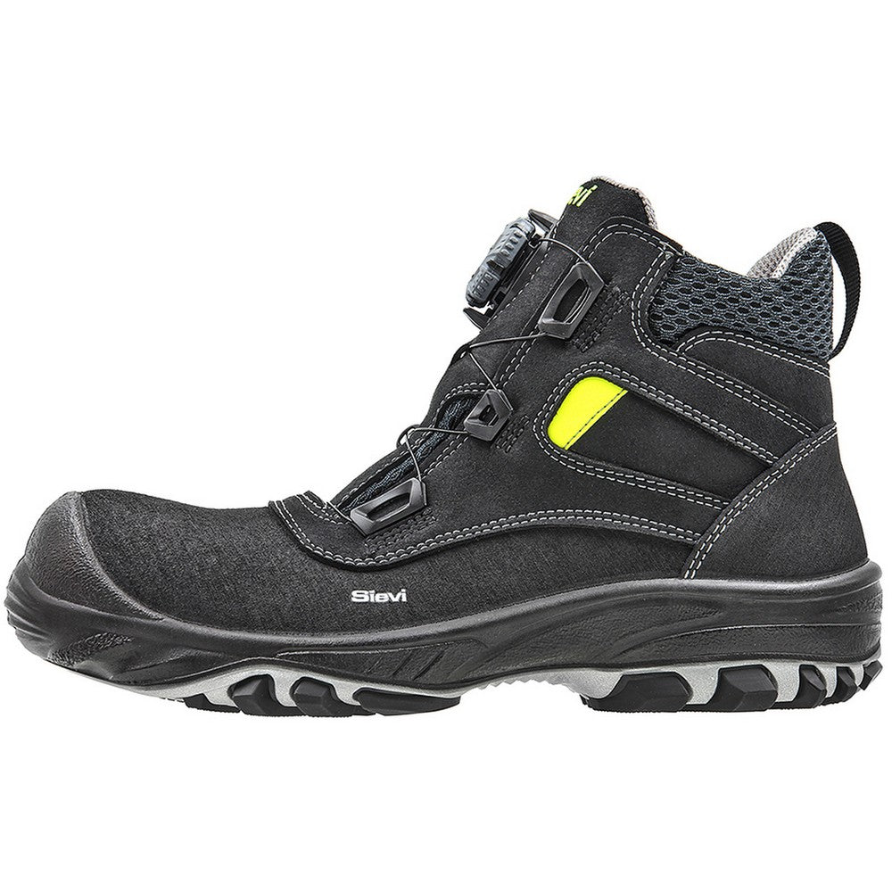 The Sievi Roller High+ ESD Safety Boot is equipped with the easy-to-use BOAÂ® Fit System for fast, effortless, precision fit.