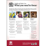 hse health and safety law poster a2 or a3