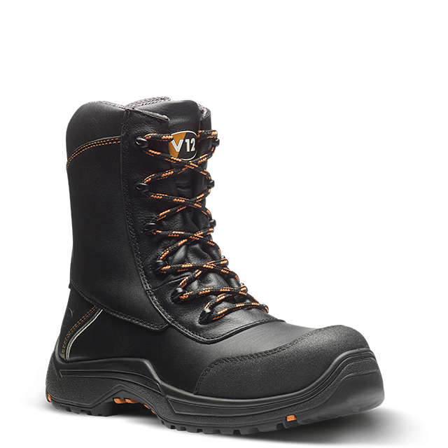 E1300.01 Defiant IGS Black High Leg Zip Sided Boot S3