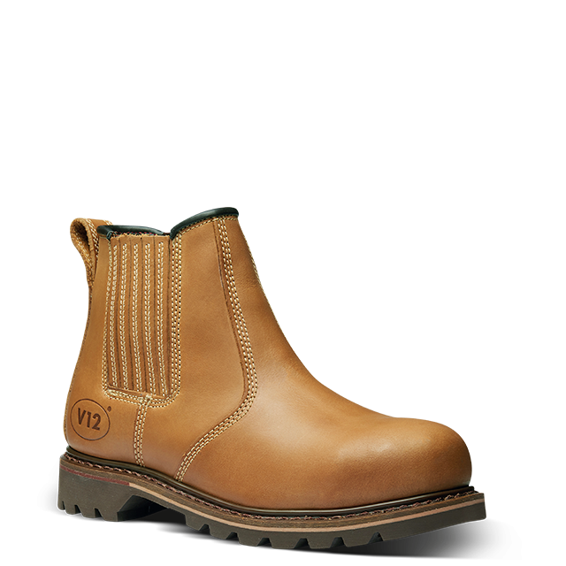 V12 - V1241 Stampede Vintage Leather Safety Dealer Boot