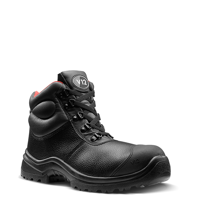 V12 V6863.01 Rhino STS Black Scuff Cap Safety Chukka Boots - S3