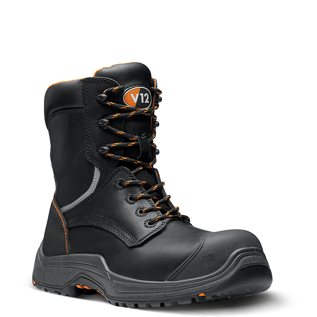 VR620.01 Avenger IGS Black High Leg Zip Boot S3 by v12