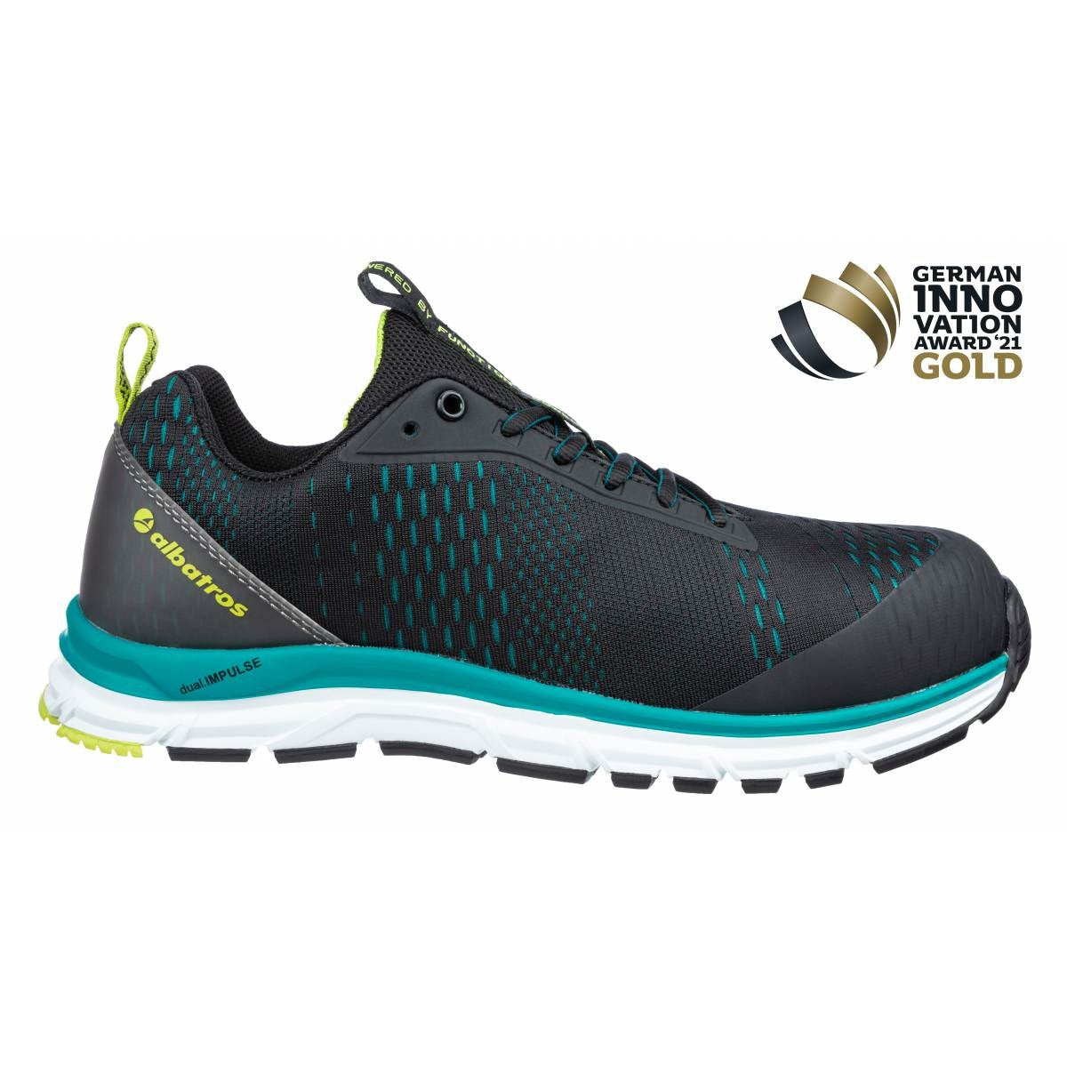Albatros AER55 Impulse Black Low Safety Trainer Shoe S1P ESD