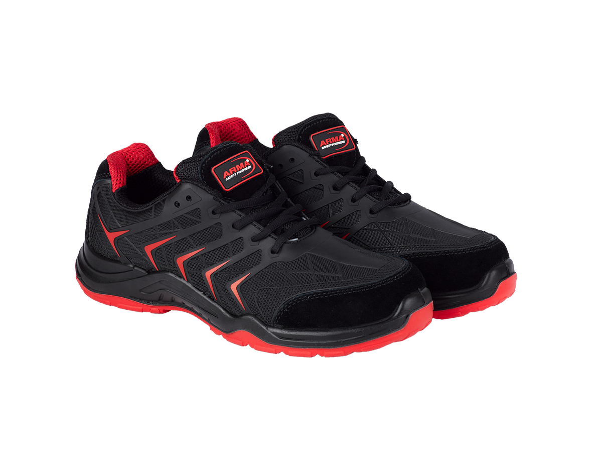 A10-VIPER S1P Black KPU Suede Safety Trainers â€“ Steel Toe, Lightweight, Slip Resistant