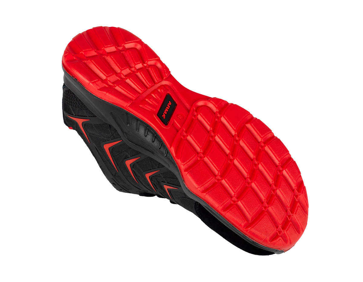 A10-VIPER S1P Black KPU Suede Safety Trainers â€“ Steel Toe, Lightweight, Slip Resistant