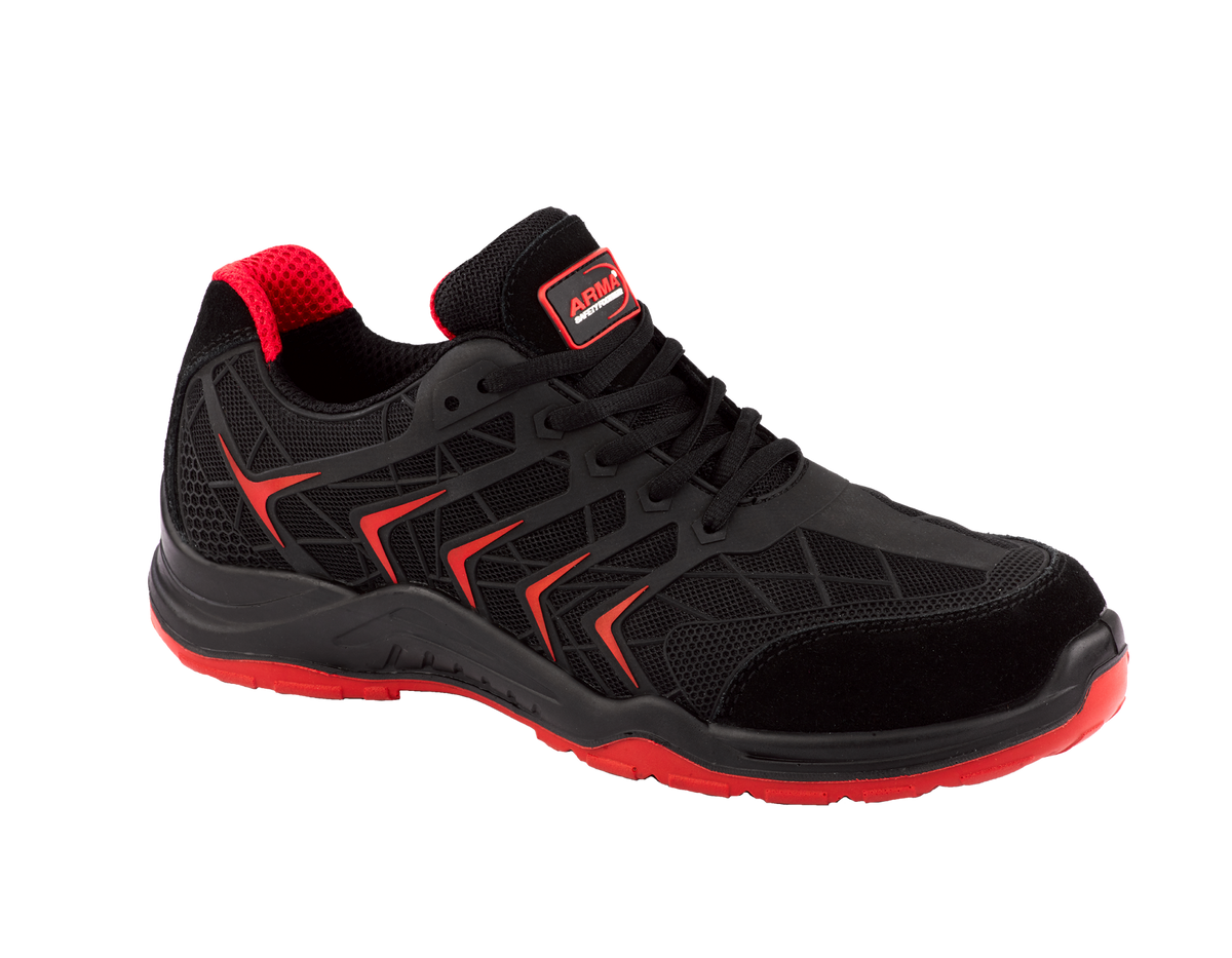 A10-VIPER S1P Black KPU Suede Safety Trainers â€“ Steel Toe, Lightweight, Slip Resistant