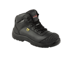 A13-FALCON S3 Metal-Free ESD Safety Boots â€“ Black Leather, SRC Slip Resistant