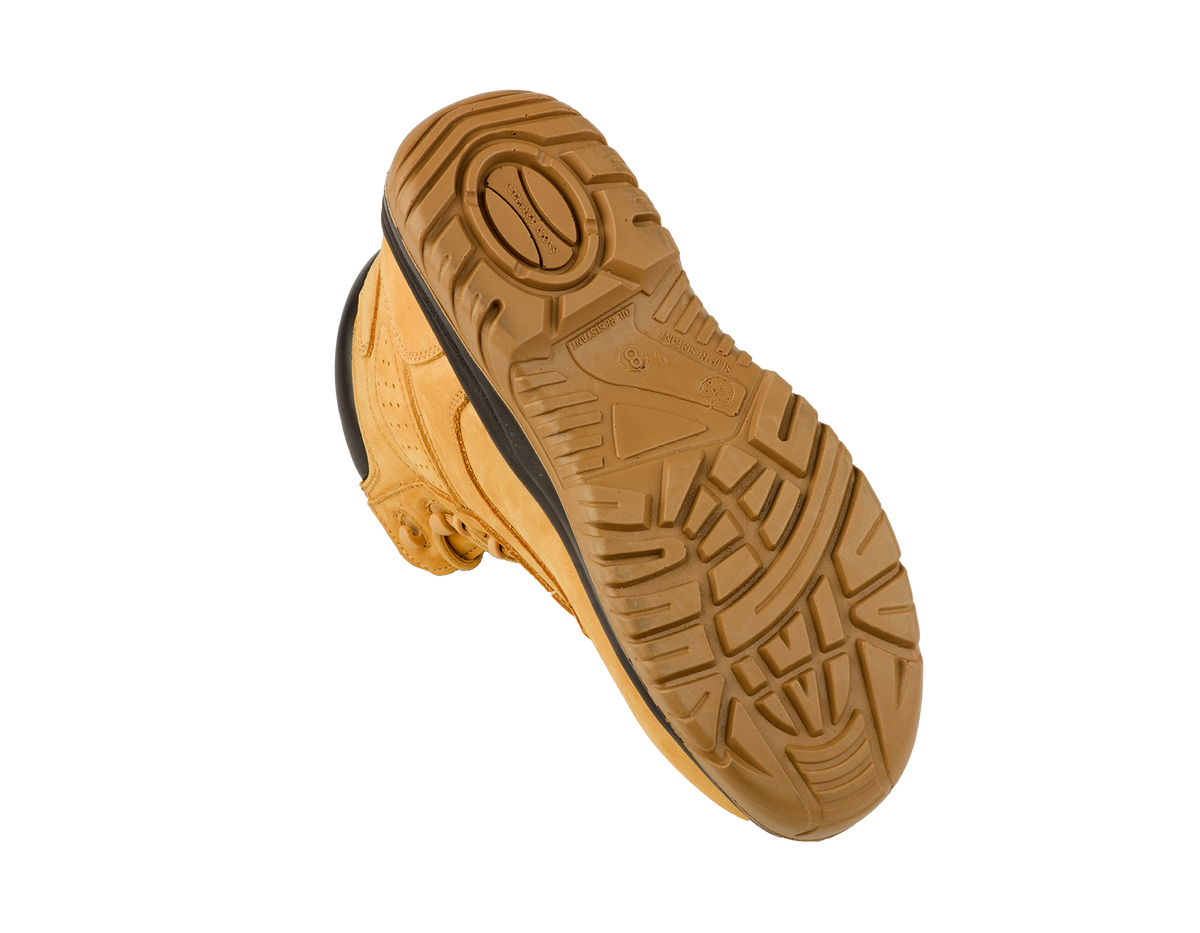 A15-STRYKER S3 Waterproof Metal-Free Safety Boots â€“ Honey Nubuck Leather, SRC Slip Resistant