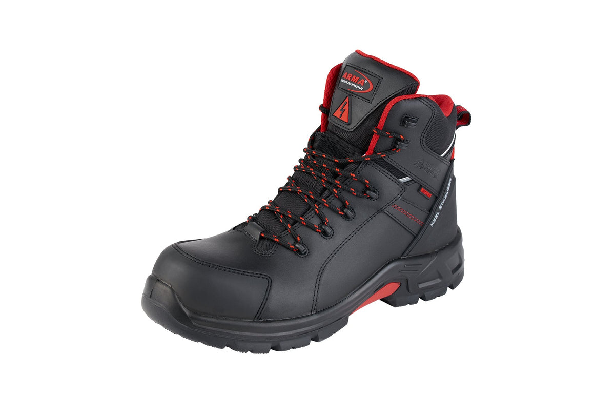 A18-LIGHTNING ARMA Waterproof Safety Boots â€“ Metal-Free, Heat & Fuel Resistant, SBP Rated