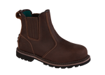 A22-RANGER S3 Brown Leather Chelsea Safety Boots â€“ Slip & Heat Resistant, Goodyear Welted