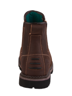 A22-RANGER S3 Brown Leather Chelsea Safety Boots â€“ Slip & Heat Resistant, Goodyear Welted