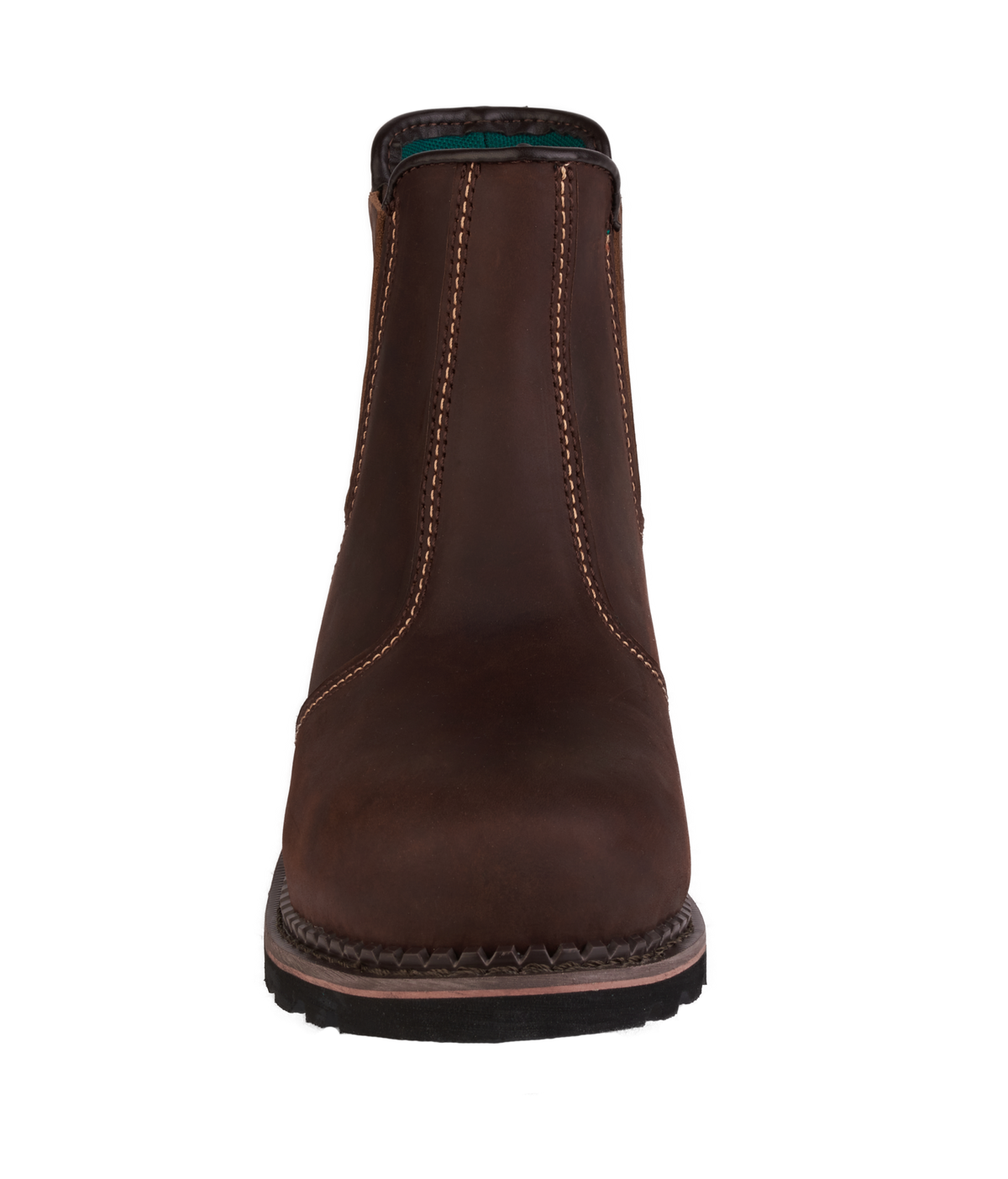 A22-RANGER S3 Brown Leather Chelsea Safety Boots â€“ Slip & Heat Resistant, Goodyear Welted