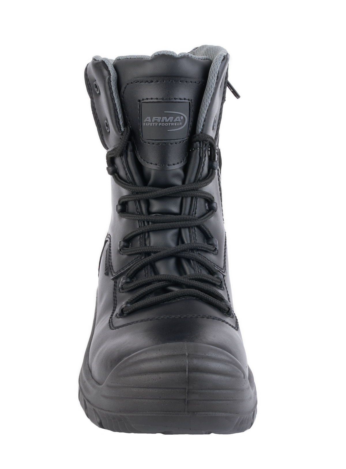 A23-TACTICAL S3 Waterproof Metal-Free Safety Boot â€“ Black Leather, Zip Side
