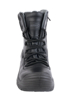 A23-TACTICAL S3 Waterproof Metal-Free Safety Boot â€“ Black Leather, Zip Side