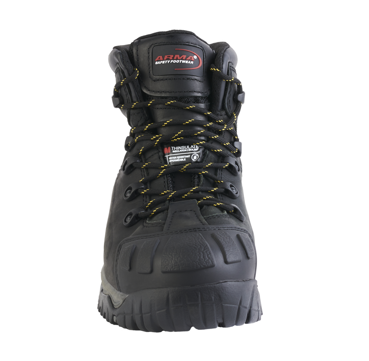 A24-WILDCAT S3 Waterproof Safety Boot â€“ Black Leather, Metal-Free, Thinsulate-Lined