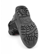 A6-WARRIOR S3 Black Leather Zip Side Safety Boots â€“ Steel Toe, Memory Foam, SRC Slip Rated