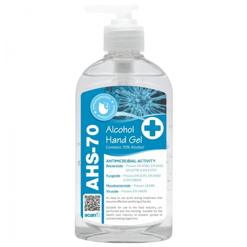 AHS-7070% Alcohol Hand Sanitiser Gel 300ml - Quick Drying