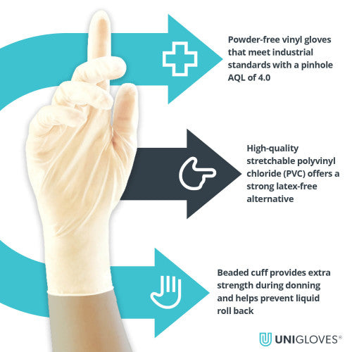 latex powder free exam gloves xl