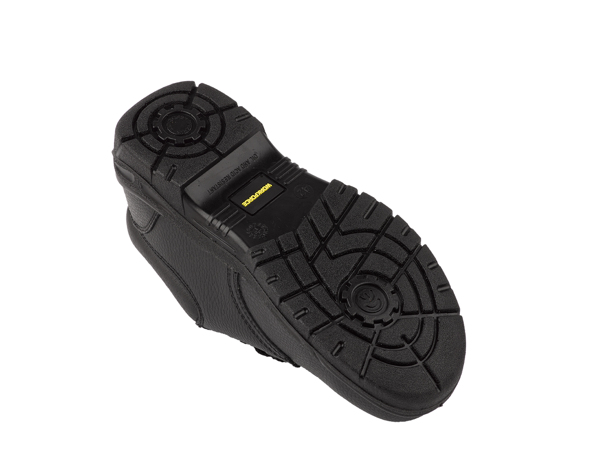 Workforce GS2-P Black Leather Safety Shoe â€“ S1P | SRC | Lightweight & Comfortable
