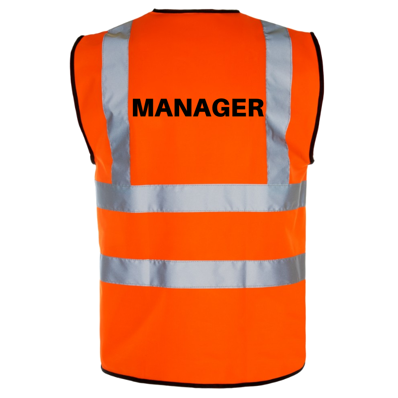 MANAGER - Printed Hi-Viz Waistcoat