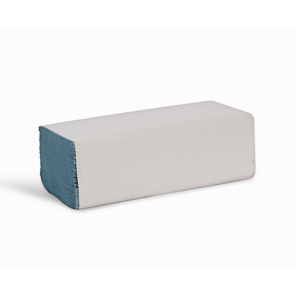 V or Interfold blue hand towels