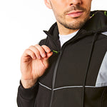Lee Cooper Workwear LCJKT458 Hooded Full Zip Softshell Jacket