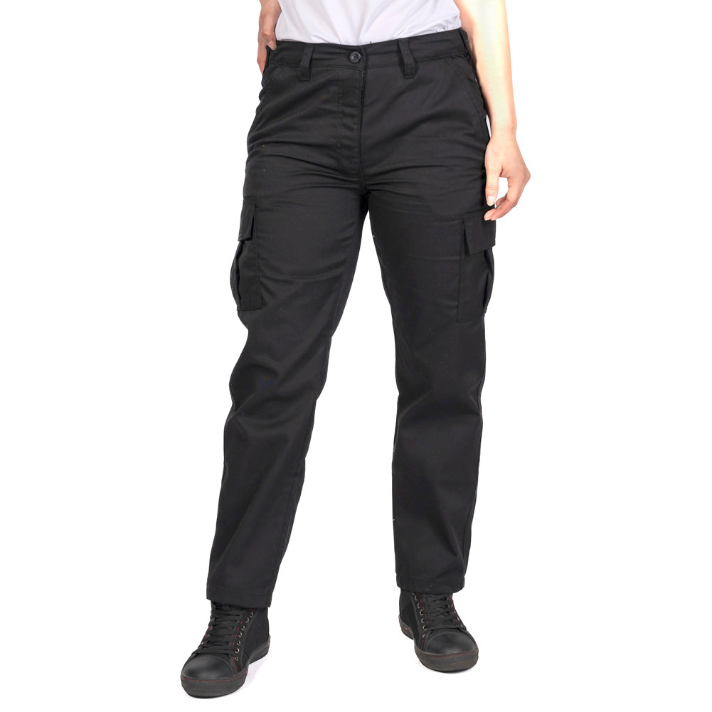 Lee Cooper LCLPNT241 Ladies Black Cargo Trousers â€“ Lightweight, Durable & Work-Ready