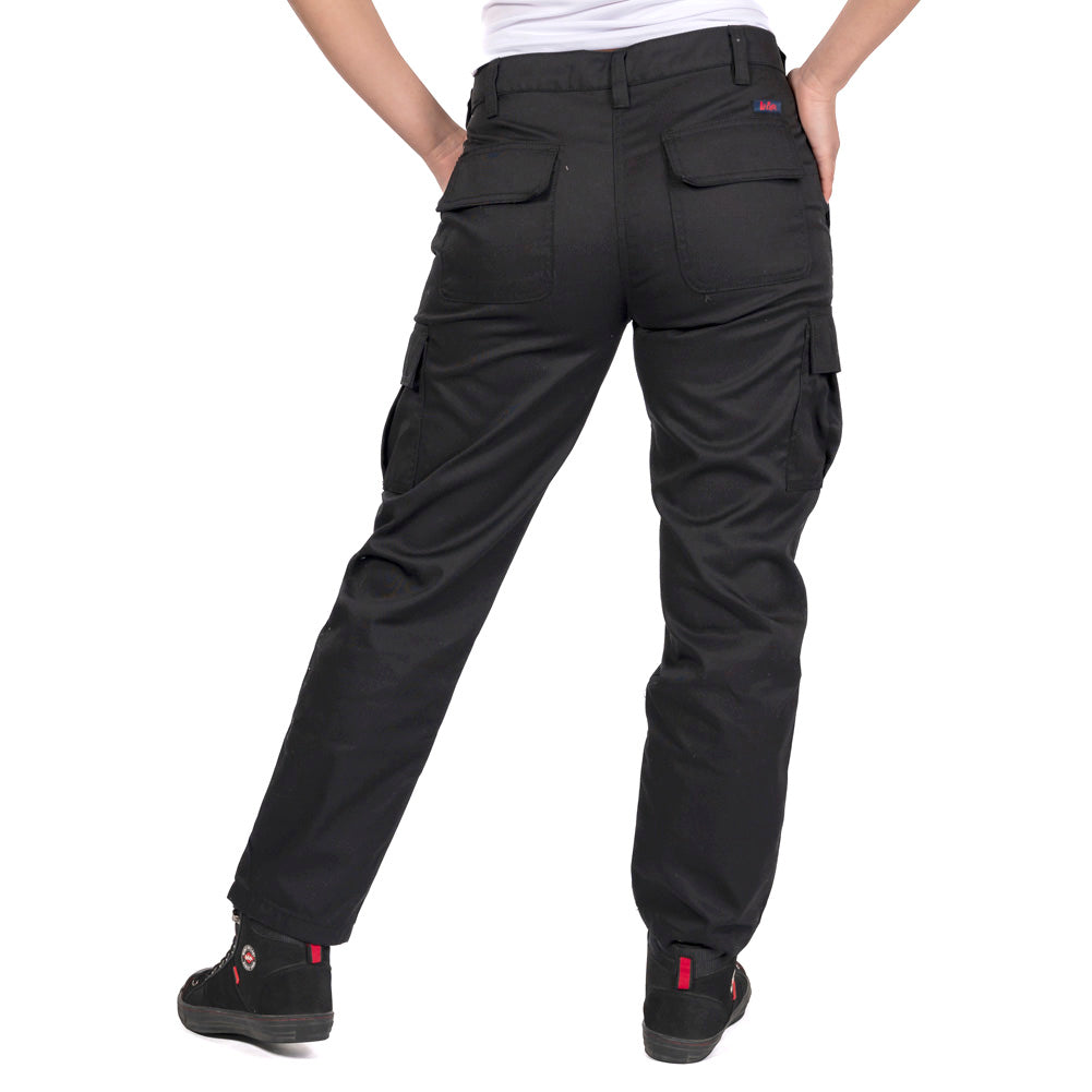 Lee Cooper LCLPNT241 Ladies Black Cargo Trousers â€“ Lightweight, Durable & Work-Ready