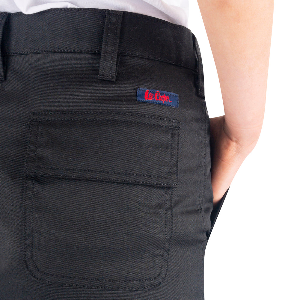 Lee Cooper LCLPNT241 Ladies Black Cargo Trousers â€“ Lightweight, Durable & Work-Ready