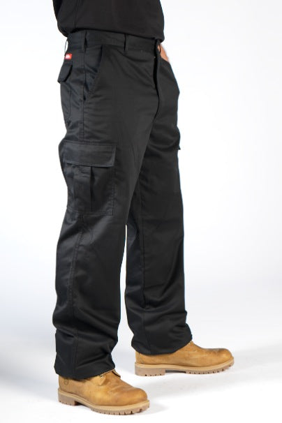 Lee Cooper LCPNT205 Black Cargo Trousers â€“ Durable, Easy Care Workwear