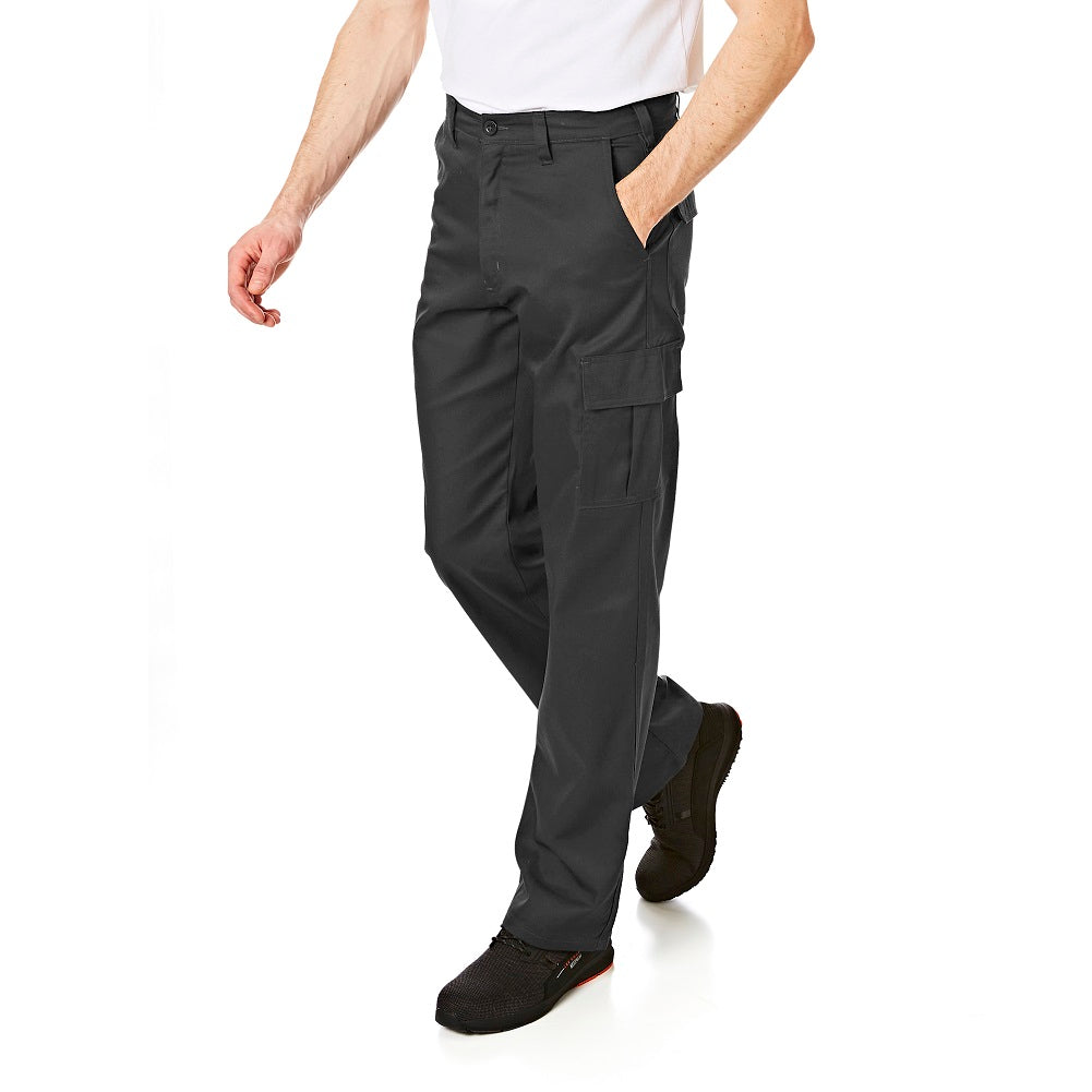 Lee Cooper LCPNT205 Black Cargo Trousers â€“ Durable, Easy Care Workwear