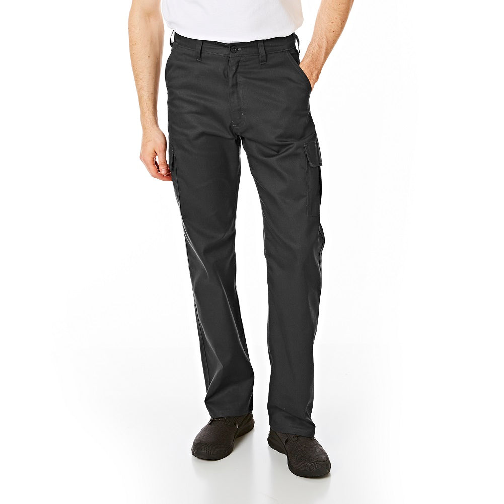 Lee Cooper LCPNT205 Black Cargo Trousers â€“ Durable, Easy Care Workwear