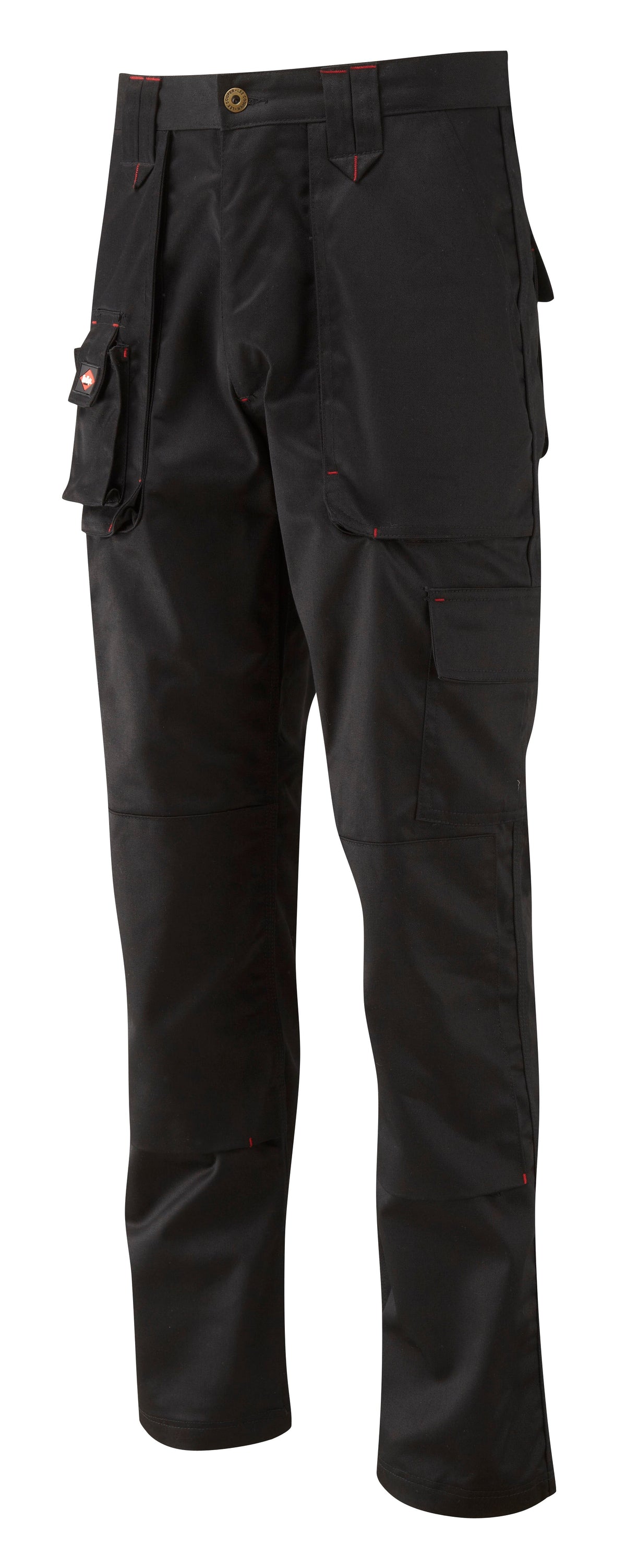 Lee Cooper LCPNT206 Black Multi-Pocket Cargo Trouser â€“ Durable Workwear with Knee Pad Pocket