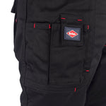 Lee Cooper LCPNT206 Black Multi-Pocket Cargo Trouser â€“ Durable Workwear with Knee Pad Pocket