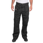 Lee Cooper LCPNT206 Black Multi-Pocket Cargo Trouser â€“ Durable Workwear with Knee Pad Pocket