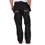 Lee Cooper LCPNT224 Black Holster Pocket Cargo Trousers â€“ Heavy-Duty, Flexible & Site-Ready