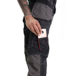 Lee Cooper LCPNT224 Black Holster Pocket Cargo Trousers â€“ Heavy-Duty, Flexible & Site-Ready